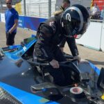 Davina Geiss Instagram – amazing weekend in Berlin. Thank you @fiaformulae for letting me experience a dream. Loved driving your gen3 car🏎️🏁❤️