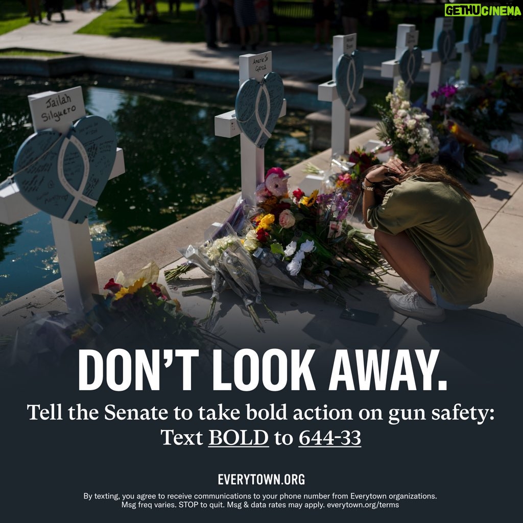 Dawn-Lyen Gardner Instagram - We have a gun violence crisis in America. More than 110 people die from gun violence each day, and it’s past time that the U.S. Senate does something about it. Call your senators and demand they #DontLookAway from this crisis: Text BOLD to 644-33 and @Everytown will connect you.