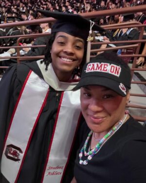 Dawn Staley Instagram - WINNING!! This is the day that brings the biggest smiles. Congrats to our very own @kierrafletcher3 on her big day!  @GamecockWBB