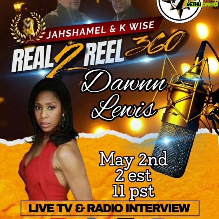 Dawnn Lewis Instagram - Be sure to watch my interview tomorrow with @real2reel360 as we talk about A New Day Foundation, my experience on A Different World, and so much more! Tune in at 2PM EST/11 AM PST. You can watch the live interview here: https://www.youtube.com/live/8IxQHsnU0CQ?si=tH9puR-rp16WQZ18 (link in story) #DawnnLewis #Real2Reel360 #ADifferentWorld #ANewDayFoundation #TuneIn #RadioInterview