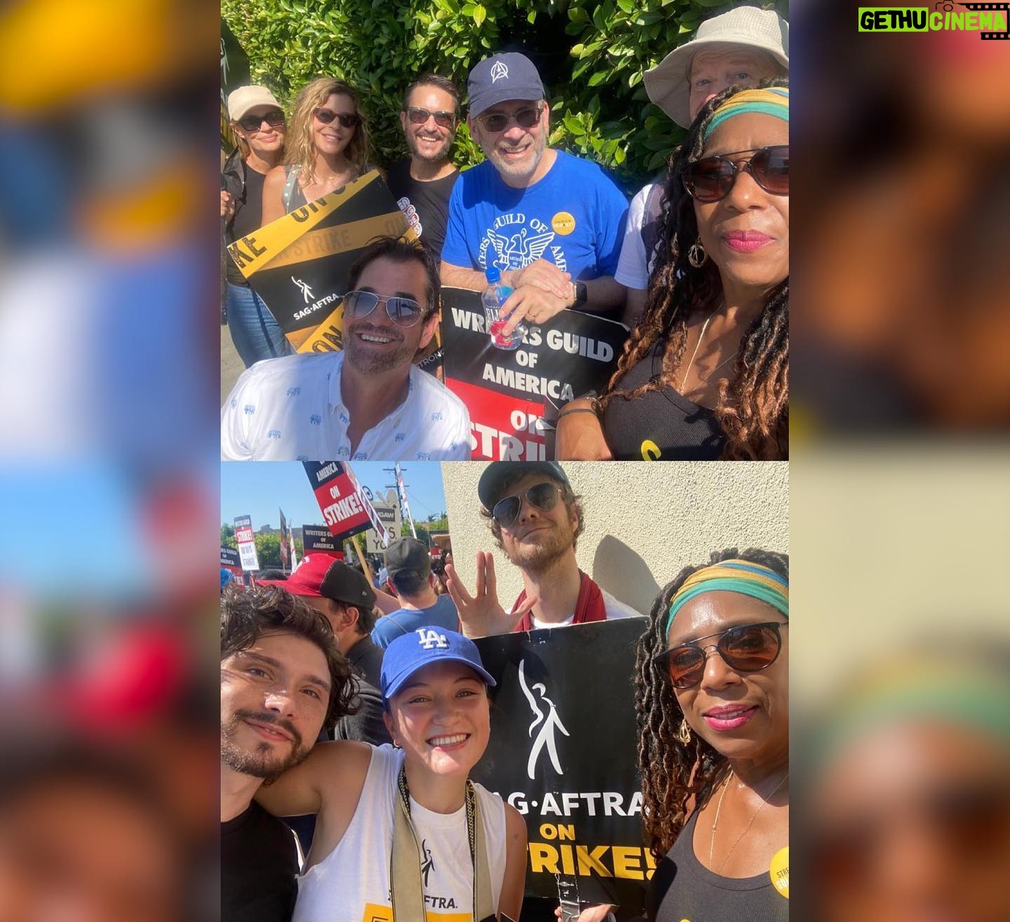 Dawnn Lewis Instagram - Solidarity speaks volumes! @SAGAFTRA members have now been on strike for more than 60 days & we intend to stand strong in our effort to bring the studios & streaming platforms back to the table to have a genuinely meaningful dialogue, that results in a fair & equitable contract for our incredibly unique and necessary work! At the recent “March On Paramount”, cast, crew, writers and production workers from every “Trek” program ever done, came together to show their support! It was amazing and I’m honored to be a part of the @Roddenberryofficial vision! Decades ago Gene Roddenberry put forth a vision of a federation that honored cultures, species, sciences, craft, art, and common decency, that encouraged unity and advancement for all!! Wouldn’t it be great if the studios could grasp that same concept and agree to cooperate in an environment that celebrates and fairly compensates ALL that come together to create the content that we all deserve & love??!! @GeorgeHTakei @JonathanDelArco @LevarBurton @Jack_Quaid @SantiagoC @RealMichelleHurd @JeriLRyan @JasonWinstonGeorge Armin Shimerman @ItsWilWheaton @IsaCamilleBriones #unionstrong #sagaftrastrong #whenwefightwewin #sagaftra #sagaftrastrong #sagaftramember #sagaftrastrike #sagaftramembers #wgastrong #wgastrike #writersguild #resistanceisneverfutile #standstrongandprosper 🖖🏽
