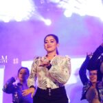 Dayyana Hameed Instagram - A big thanks to team Thandav for supporting me wholeheartedly... It has been fun to groove to these tunes with them... Sweet kids they are ❤️... @____typo___kid____ Seetha Ram Midhun Nidhimon and many more At Velloor Kottanachery,Kannur. Much love to the people of kannur❤️. 📷 @abhinand_madhav_
