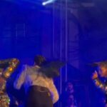 Dayyana Hameed Instagram - A big thanks to team Thandav for supporting me wholeheartedly... It has been fun to groove to these tunes with them... Sweet kids they are ❤️... @____typo___kid____ Seetha Ram Midhun Nidhimon and many more At Velloor Kottanachery,Kannur. Much love to the people of kannur❤️. 📷 @abhinand_madhav_