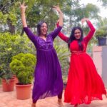 Dayyana Hameed Instagram - When i meet my crazy other half..!! @dayyana_hameed @athira_madhav . . . Attire designed by @anina.boutique . . . #instagram #dancereels #dance #instalike #instamood #fashionista #fashionstyle #fashionable #dayyanahameed #athiramadhav