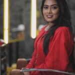 Dayyana Hameed Instagram - Life is simple, its either cherry red or midnight blue. Costume @anina.boutique captured by @aneeshvideokkaran