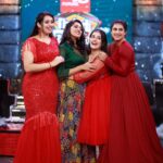 Dayyana Hameed Instagram - Self made, Strong and Loving ❤️❤️❤️❤️. I call my ladies diamonds of the first water. Bonds so special and endearing. Love you all. Keep conquering the hearts of millions. @aiswaryarajeev_official @anumol_rs_karthu_ @jaseela_parveen ❤️ 📷 @jinishphotogenic outfit by @polkadotsbysandypillai