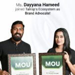 Dayyana Hameed Instagram - ടാൽറോപിന്റെ ബ്രാന്റ് അഡ്വക്കേറ്റായി പ്രശസ്ത സിനിമാതാരം ഡയാന ഹമീദ്! @dayyana_hameed @talropceoofficial #talrop #brandadvocate #brand #build #ecosystem #headquarters #nation #technology #tourism #technology #education #startup #health #kerala #keralam