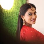 Dayyana Hameed Instagram - There is a shade of red for every woman. - Audrey Hepburn MUA @kavithas_family_salon 👗 @anina.boutique