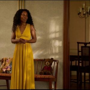 DeWanda Wise Instagram - It’s fun to play the hero, but I truly treasure the chance to play characters as soft as I actually am. Ones who’ve lived and are living as full a life. I’m so thankful for my path. 💫 

“Jessica & Chauncey” shot by our extraordinary set photog Parrish Lewis.

{De in character as Jessica Barnes on the set of the upcoming Blumhouse & Lionsgate film, Imaginary. She wears a yellow dress and a look of trepidation as shadows dance across her face.}