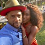 DeWanda Wise Instagram - NGL, Sloane & Richard are kinda a well-dressed mess of a couple; but starting Sept. 13th they get to be YOUR mess. 🙃🤭 #ThreeWomen drops on Starz this fall. 💋 {De with THEE Blair Underwood in character as Richard and Sloane Ford. You’re welcome, world.}