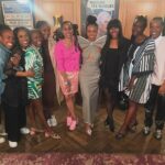 DeWanda Wise Instagram - Sometimes…The photo IS the caption. #SallyAndTom opening night at The Public. Left to right: Ngozi Anyanwu Kristolyn Lloyd Zainab Jah Moses Ingram Suzan-Lori Parks Sheria Irving Me Danai Gurira Miriam A. Hyman