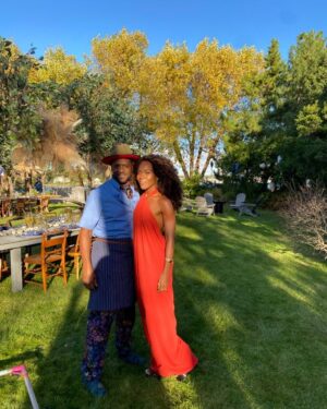 DeWanda Wise Instagram - NGL, Sloane & Richard are kinda a well-dressed mess of a couple; but starting Sept. 13th they get to be YOUR mess. 🙃🤭

#ThreeWomen drops on Starz this fall. 💋

{De with THEE Blair Underwood in character as Richard and Sloane Ford. You’re welcome, world.}