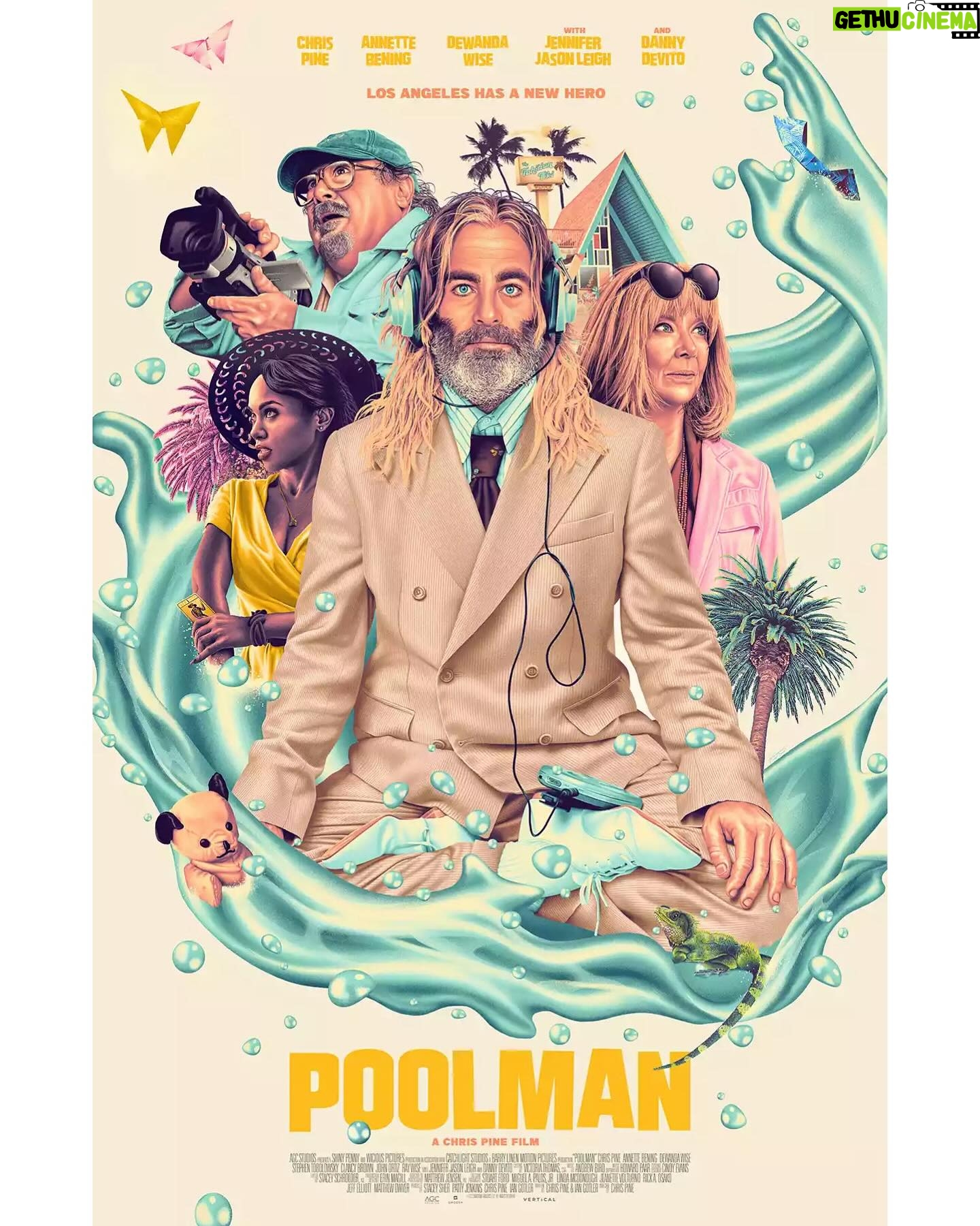 DeWanda Wise - 3 Likes - Cannot wait for you to meet June Del Rey. She’s delicious. #Poolman hits theaters May 10th! 💋
{The dope ass poster for Poolman, the directorial debut of Chris Pine.}