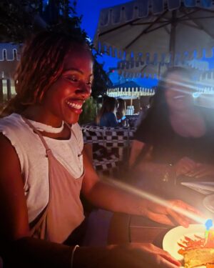 DeWanda Wise Instagram - Practicing our share of community care the last four years has meant being unable to see people we love. Missed these beauties with their neutrogena skin, crest smiles, & warm hearts so very much. 🫶🏾

{De out to dinner with Naturi & Yasmine.}