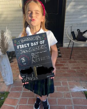 Debbie Matenopoulos Instagram - FIRST DAY of SCHOOL ➡️LAST DAY of SCHOOL ➡️FIRST DAY of SCHOOL  Last year we were in Greece when school started because Alexandra was a flower girl in her Godmothers @marigoknows wedding so we missed the first week of school and I didn’t get a “first day of school” picture.  I did however get some first few weeks of school pictures and these first 2 shots are those.  The following pic is the last day of school in second grade…I didn’t miss that thankfully. 🤪 And now today is her FIRST day of 3rd grade. Yesterday was the REAL first day but again like last year we were flying back from Greece so we missed it 🤦🏼‍♀️😅 Swipe to see this mornings pics and how much she has grown in one year. 💔 Where did the time go.  I am half crying and half smiling while I write this.  I am so proud and impressed of the girl she is growing into but my heart is breaking into a million pieces knowing she is not going to be my little monkey for too much longer.  Being a mom is the most wonderful fulfilling experience and also heart breaking all at the same time.  Love you my little monkey always and forever! 💕🐒