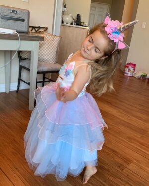 Debbie Matenopoulos Instagram - Throw back to all of Alexandra’s Halloween costumes since year one.  I have to say the Greek Yiayia is still my very favorite. Clearly it was NOT her favorite. Lol.  We even made a walker out of PVC pipe. 😂😂😂. Happy Halloween everyone. #yiayia #ghost #lamb #bumblebee #unicorn #poppytroll #princessleia