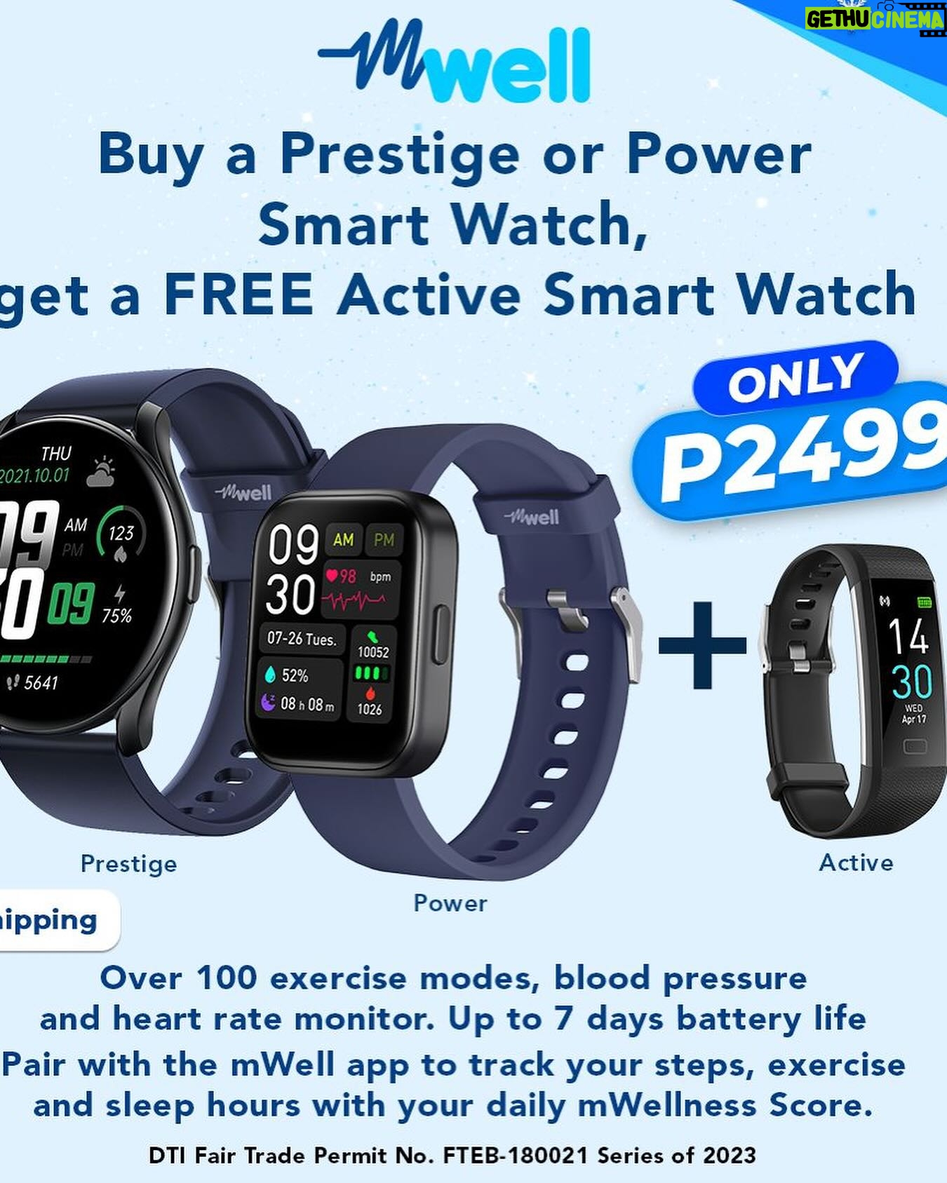 Debbie Garcia Instagram - Our health is our power! 🌟⚡️ Empowering my health journey with the latest in wearable tech. My mWell Wellness Watch not only keeps me stylish but also serves as my personal health companion. Monitoring blood pressure, oxygen saturation, pulse, and more – it’s like having a clinical assistant on my wrist! 💪 Don’t miss out, download the mWell app: https://mwellph.onelink.me/InFL/MWHHL #mWell #mWellHubItAll #HealthandWellness #Telemedicine #WearmWellnessWearablesandshowyourmWellnessScore