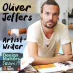 Debbie Millman Instagram - My dear friend @oliverjeffers first joined me on Design Matters in 2015, to talk about his work as an illustrator, artist, designer and author. We had a lot to talk about back then, and we have a lot more to talk about right now, because Oliver Jeffers has been BUSY. He has written and illustrated several more NYTimes best-selling books for children, helped make an animated film based on his work which won an EMMY award, and has had exhibits of his artwork, all infused with his particular brand of contagious optimism all over the world. His latest book is his first illustrated book for readers of all ages. It’s called “Begin Again: How We Got Here and Where We Might Go — Our Human Story. So Far.” He joined me on the podcast to talk about his new book, how artists combine images and words, and how we can create new stories and new systems that allow everyone on this planet to flourish. Link to listen is in my bio or here: http://tinyurl.com/dmoliverjeffers