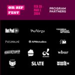 Debbie Millman Instagram – The #OnAirFest Friday, March 1st Line-Up is not to be missed! 🔊 @MalcolmGladwell will be honored as our 2024 Audio Vanguard Award recipient and will have a discussion with @pushkinpod’s Gretta Cohn. Also, Freakonomics host Stephen Dubner in a career-spanning conversation with Hot Pod’s Ariel Shapiro, musical mysteries from @switchedonpop and hosts @charlieharding and natesloan and so much more!