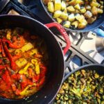 Debi Mazar Instagram - The perfume of my home .. @thetuscangun always bringing beauty & love ❣️❤️🇮🇹🕺🏻 #Firenze #Casa #Fiesole #Peppers #Zuchinni #roastedpotatoes Not to mention the Bistecca 🥩 that will be cooked on the fireplace .. ❤️