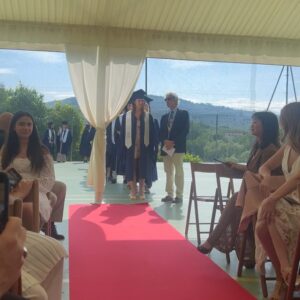 Debi Mazar Instagram - 🎓 GRADUATION DAY!! 🎓Congratulations Giulia!!! 
We are so incredibly proud of you❣️
We moved you from Los Angeles to NYC public schools…
Being moved to Italy,and starting  High School was intense,I know..
New language,new country,new friends..no subway 🤣 
But you did it,and SPECTACULARLY!!!
The International Baccalaureate Program (IB) is no joke,and I’m sorry I couldn’t help you with your homework as much as I wanted to..
We (in the USA) were never even taught the metric system.
Your work ethic is amazing & we are very excited for your next chapter! 
Today was beautiful.
I’m so happy we had Nonna & Evelina with us.
Evelina , was class of 2020,during 1st lockdown,and never got to have a graduation or prom(no one did that year)
so today was sort of a 1st for all,and celebrating YOU was joyous❣️❣️❣️
Congratulations Gabriele @thetuscangun on your hard work too! We did it!
I love you very much! Reach for the sky! Let your summer celebrations begin! 💃🏻💯❤️💋🎓

Thankyou @isf_florence 
& to all of Giulia’s teachers & staff!