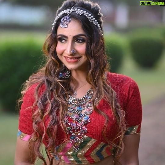 Debjani Deghuria Instagram - Navratri feels like magic! ❤️ 🙏Rama Navami filled with rituals, devotion, and spiritual growth! ... May Lord Rama's grace guide you to eternal happiness and enlightenment! Style by @bubblleeeee @u_bonita_by_swikrutee_ Makeup 💄 @bubblleeeee @u_bonita_by_swikrutee_