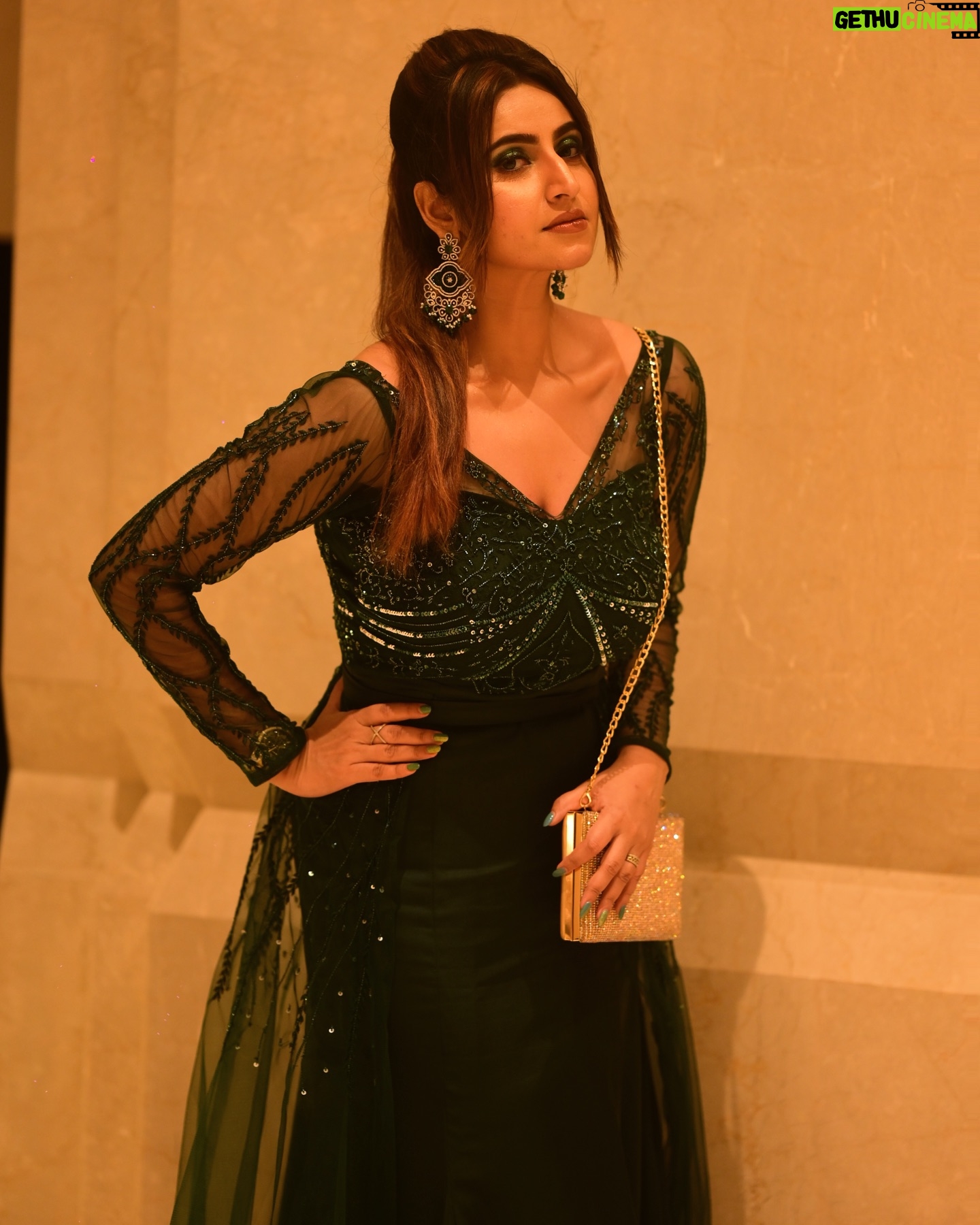 Debjani Deghuria Instagram - Living my cannes dream in this emerald gown ๐ ๐ฅ ๐งฟ๐Dressed in the stunning designer gown by @soulbyindian โฆ Makeup ๐ @dharmanandabarik Hairartist @juliswain7 Shot by @subha__photography #greendress #green #dress #fashion #dresses #ootd #style #outfitoftheday #love #picoftheday #fashionstyle #instagood #photography #model #reddress #outfit #beautiful #fashionblogger #beauty #instagram #blackdress #fashionista #dresshijau #photooftheday #dressmurah #jualdressmurah #dressbranded #blousemurah #skirt #debjanideghuria