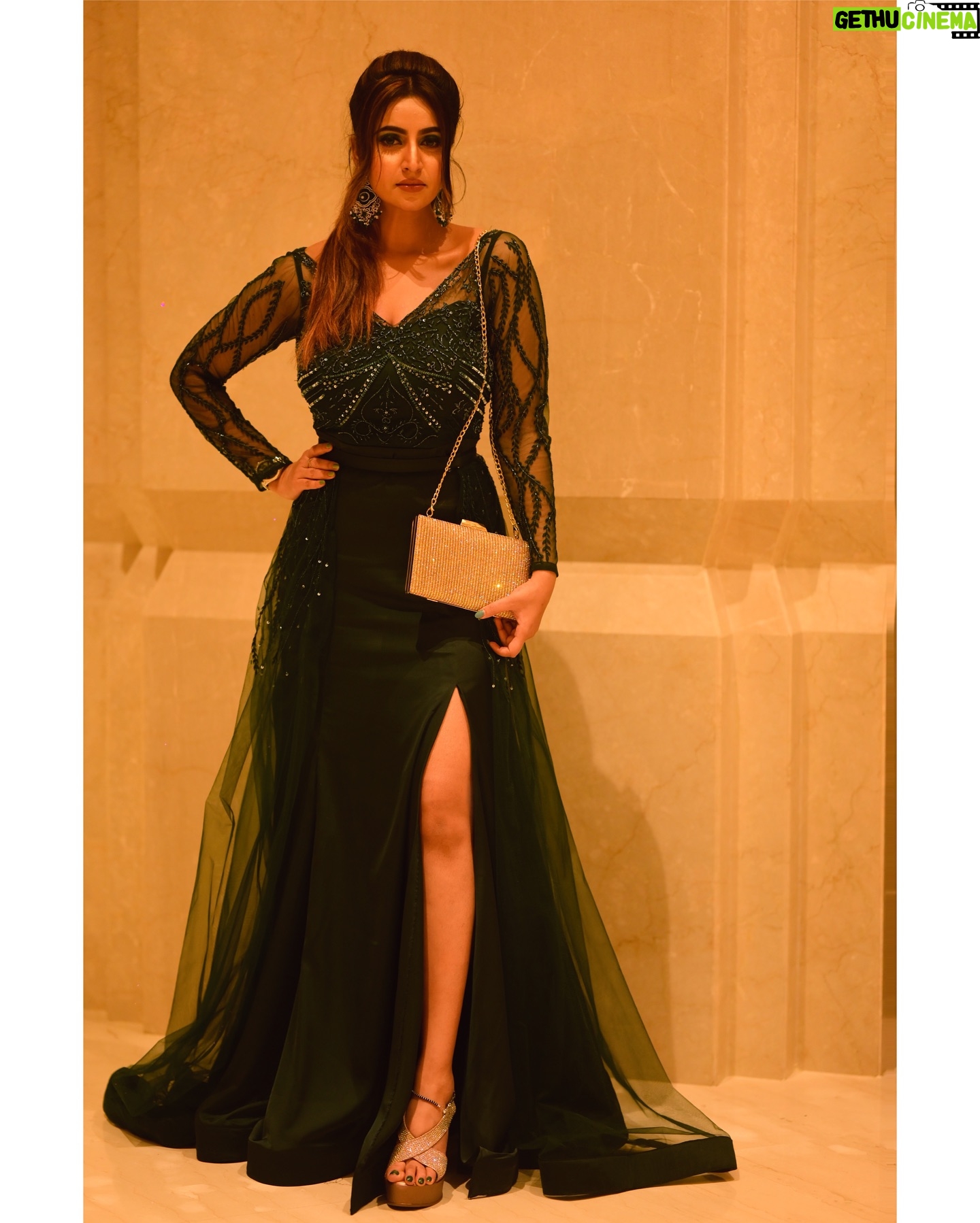 Debjani Deghuria Instagram - Living my cannes dream in this emerald gown ๐ ๐ฅ ๐งฟ๐Dressed in the stunning designer gown by @soulbyindian โฆ Makeup ๐ @dharmanandabarik Hairartist @juliswain7 Shot by @subha__photography #greendress #green #dress #fashion #dresses #ootd #style #outfitoftheday #love #picoftheday #fashionstyle #instagood #photography #model #reddress #outfit #beautiful #fashionblogger #beauty #instagram #blackdress #fashionista #dresshijau #photooftheday #dressmurah #jualdressmurah #dressbranded #blousemurah #skirt #debjanideghuria