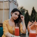 Debjani Deghuria Instagram - “Breathing in, I calm my body. “Take a deep breath and let it all go.” ... 🌻🍹 Just a random candid by @k._.s._.photography_