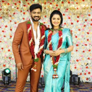 Debjani Modak Instagram - 🎉 Thank you, Warangal, for joining us at the reception celebration of the on-screen wedding of Satya and Krish from the popular show "#Satyabhama"! Your presence made this event truly special and unforgettable. Stay tuned for more exciting updates and events! #SatyabhamaReception #WarangalEvent #StarMaa #Krityawedding