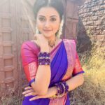 Debjani Modak Instagram - Faith💜 Hand accessories @durga5497 Wearing - @anjalidesigners