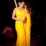 Debjani Modak Instagram - May your future be as bright as my yellow saree 🔆 @swathikondabala_label @neelias_official