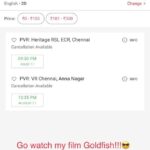 Deepti Naval Instagram – Here are details of Goldfish release in Chennai. @goldfishthefilm #chennai