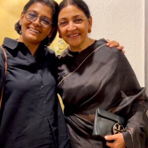 Deepti Naval Instagram - What a delight it was to see so many of my friends at the screening of Goldfish last night in Delhi! So overwhelmed with all the warmth the film received! 🥰🙏🏻 #goldfishmovie #indiahabitatcentre #moviescreening #kalkikoechlin #RajitKapur #DeeptiNaval #dementia #mentalhealth #mothersanddaughters @raw_mango