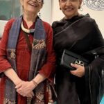 Deepti Naval Instagram – With Amba Sanyal. My mother had studied painting from her father, the legendary painter BC Sanyal in Lahore in the 1940s before Partition.
Wardrobe @raw_mango