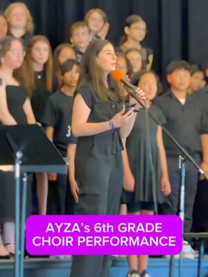 Demet Tuncer Instagram - Ayza’s 6th Grade Choir Performance in the US!