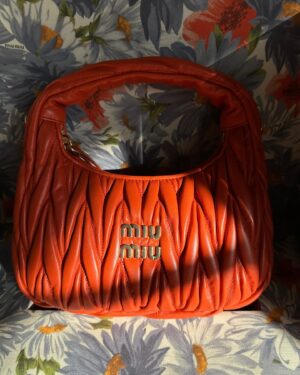 Demi Singleton Instagram - bags and books 🧡📚👓

@miumiu 
#MiuMiu #MiuWander