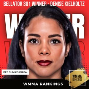 Denise Kielholtz Instagram - #Bellator301 results: 🇳🇱 Denise Kielholtz def. 🇺🇸 Sumiko Inaba via unanimous decision (30-27, 30-27, 30-27)

#Bellator #WMMA