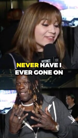 Denise Salcedo Instagram - R-TRUTH PLAYS NEVER HAVE I EVER 😂 #wwe #wrestlemania