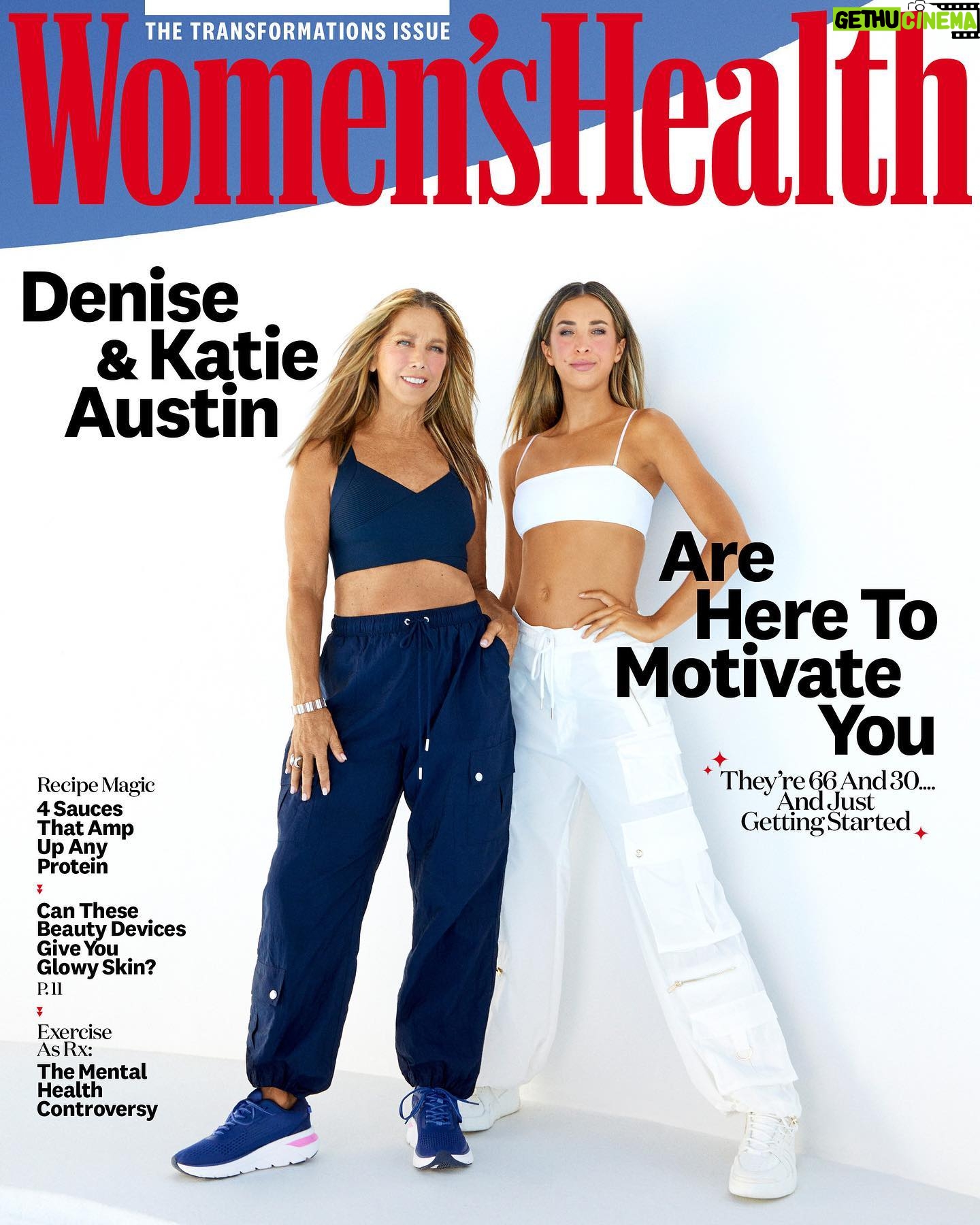 Denise Austin Instagram - Say hello to our January/February cover stars, mother-daughter fitness superstars @deniseaustin and @katieaustin! Denise skyrocketed to household fame in the era of aerobics, leotards, and workout DVDs. Then there’s Katie, a former USC Division I athlete who offers relatable fitness and food content. The pair’s closeness is undeniable—especially once you see them join forces for WH’s Strength Transformation Challenge dropping on January 1 (👀). The Austins’ overarching purpose is the same: to help women fall in love with movement and live happier, healthier lives. At the link in bio, they have a candid conversation about how they became a power pair and what it’s like being a fitness veteran in a sea of fitfluencers (one of them being your own daughter). Grab a copy on stands January 2! ⚡ Editor-in-chief: @lizplosser Photographer: @kimbercapriotti Interview: @jandriakos Stylist: @kgsaladino Hair & Makeup: @kristenpulice Design Director: @betsyhalsey Executive Visual Director: @fvleroux Entertainment Director: @maxwelllosgar Production: @wonderpartnersinc