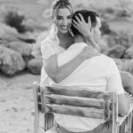 Denise Austin Instagram - Flashback to last week at my daughter @katieaustin and Lane’s REHEARSAL DINNER!!! I was so touched that Katie wanted to wear my wedding dress from 1983 to this incredibly SPECIAL night honoring her Dad and I’s marriage of 41 YEARS!!! I just couldn’t hold back my tears of joy seeing her so HAPPY!!! It was such a beautiful way to kick off their Wedding Weekend …and I am still in AWE and Over the Moon dreaming about it ALL..blissfully re-living every second… I love you Katie and Lane …LOVE looks good on you!!! Xoxo