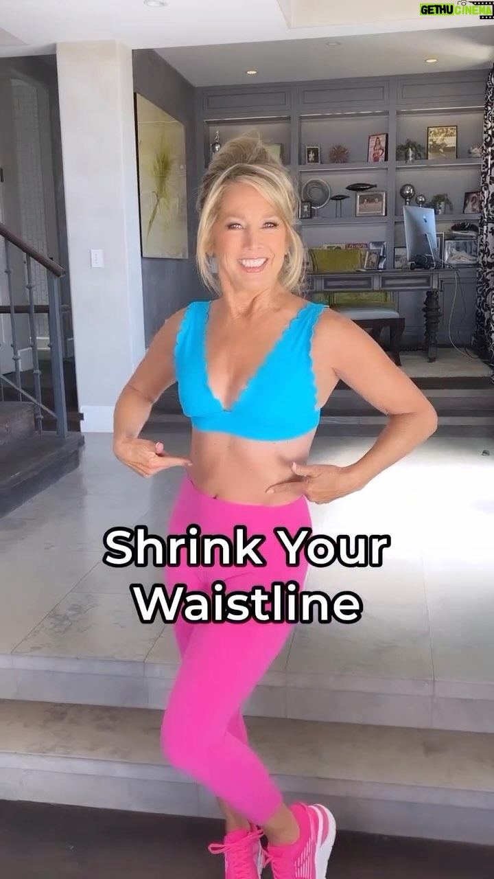 Denise Austin Instagram - Spring into action this season and give these 3 a try to effectively shrink your waistline!! They’re easy to do anywhere..at anytime..with any routine!! Let’s get moving!! And if you’re looking for full length workouts, download my app and you will find hundreds! Link in bio to get started now, and your first 30 days are free! Xoxo