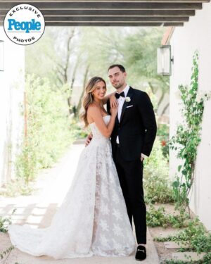 Denise Austin Instagram - My BABY GIRL IS MARRIED!!!!
WOW!!! What a MAGICAL weekend!!! So BEAUTIFUL in every way…Words cannot express how truly wonderful Katie & Lane’s wedding weekend was….I am just OVER the MOON … Feeling incredibly BLESSED to have our dear friends and family come to celebrate them ..you could feel such  genuine LOVE and JOY!!! My heart is so FULL and  I will be on Cloud 9 for a very long time… Tears, laughter and love and so MUCH FUN… and it was a dream to have them get married at our own family home!!! Katie and Lane are PURE HAPPINESS.. They had the time of their LIFE!! (Me too)…
Welcome to the family Lane..we love you and Katie so much!!!! #MotheroftheBride.  Xoxo