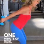 Denise Austin Instagram - I know you all love a quick arm workout!! Let’s tone and tighten your arms today, no more flabby arms when you wave goodbye! Grab some light weights, anywhere between 3-8 pounds and do these three simple moves for one minute each. You will see results and feel confident in tank tops this summer!!