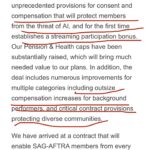 Denyce Lawton Instagram – OUT with the OLD – IN with the NEW!!!! OUTDATED policies, caps, guidelines and contracts BE GONE! AI??? 🙄🙄🙄 AINT HAPPENING! … #SagAftraStrong

@officialfrandrescher you are a BEAST! Thank you @sagaftra  and to all the strikers who sacrificed on the front lines every day and to all my fellow union members on all sides 👏🏽👏🏽👏🏽🙏🏽🙏🏽🙏🏽 we are stronger than they thought and we will be greater! This was bigger than money for us… this was about our sustainability in this business, our brand, our likeness, our pension and health… this wasn’t  just about actors… this was about protecting all those who work with us on these sets because without them we can’t be us as without us, they wouldn’t be able to work either! We are all connected! LETS PRAY this STRIKE SUSPENSION turns to OFFICAL DONE DEAL! 🙏🏽🎭🎬📽️📺