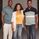 Denyce Lawton Instagram – PRESS DAY 📸 – UNDER THE INFLUENCE #TVOne – LOVED working with these guys! 🫶🏽🥰 
 @iambjbritt @jaredwoffordent @tvonetv
