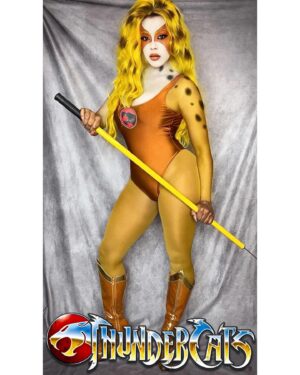 Denyce Lawton Instagram - Tricks & Treats - 😛 #Thundercats #Cheetara  #MANIFESTATIONS 🙌🏽✊🏽 #HappyHalloween 🎃 #80sBaby

SIDENOTE…. I did my own hair and makeup .. and I think I nailed it 😛