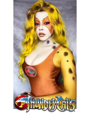 Denyce Lawton Instagram - Tricks & Treats - 😛 #Thundercats #Cheetara  #MANIFESTATIONS 🙌🏽✊🏽 #HappyHalloween 🎃 #80sBaby

SIDENOTE…. I did my own hair and makeup .. and I think I nailed it 😛