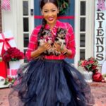 Denyce Lawton Instagram - Happy Holidays 🥰🎄♥️ Merry Christmas , Happy Hanukkah, Happy Kwanza 🥰 #KimchiAndMochi 🐶💋 ( ON MY PROFILE PAGE 🤣😫 NOT propose page) OUTFIT PIECES: @amazonfashion @amazon @amazonprime