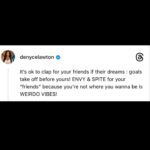 Denyce Lawton Instagram – Only 18 MONDAYS left in this year!!! MONDAYS are new work week opportunities to get your goals completed and make some MOVES! Don’t waste another Monday SCROLLING & complaining! No one else’s success or failures should determine yours!!! LEZZZGOO! GET OFF YOUR ASS! Kindly 🫶🏽🥰 YOU GOT THIS! 💪🏽💋
